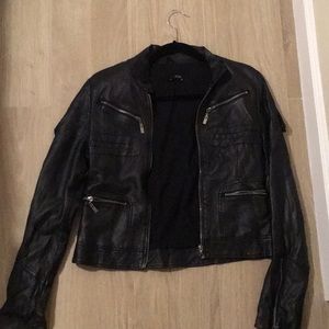Faux leather jacket